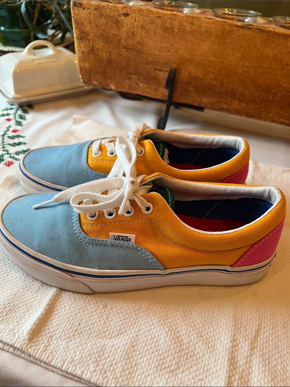 Vans Women’s Low-Top Multi-Color Canvas Sneakers
